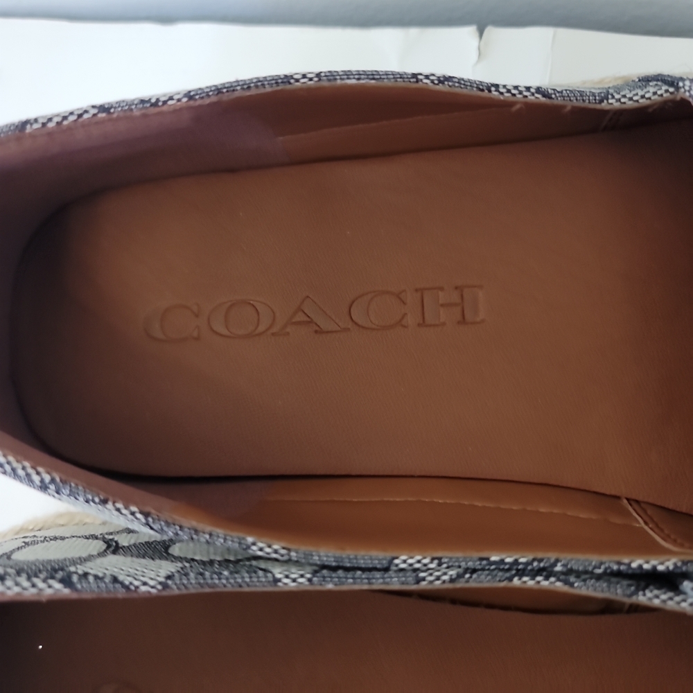 COACH Men's COACH Signature Jacquard Logo Print Espadrilles - Picture 11 of 14